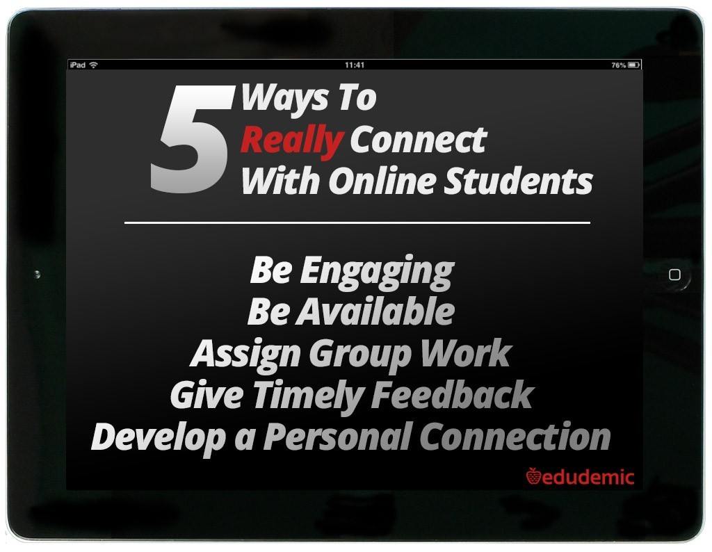 5 Ways To Really Connect With Online Students | Edudemic thumbnail