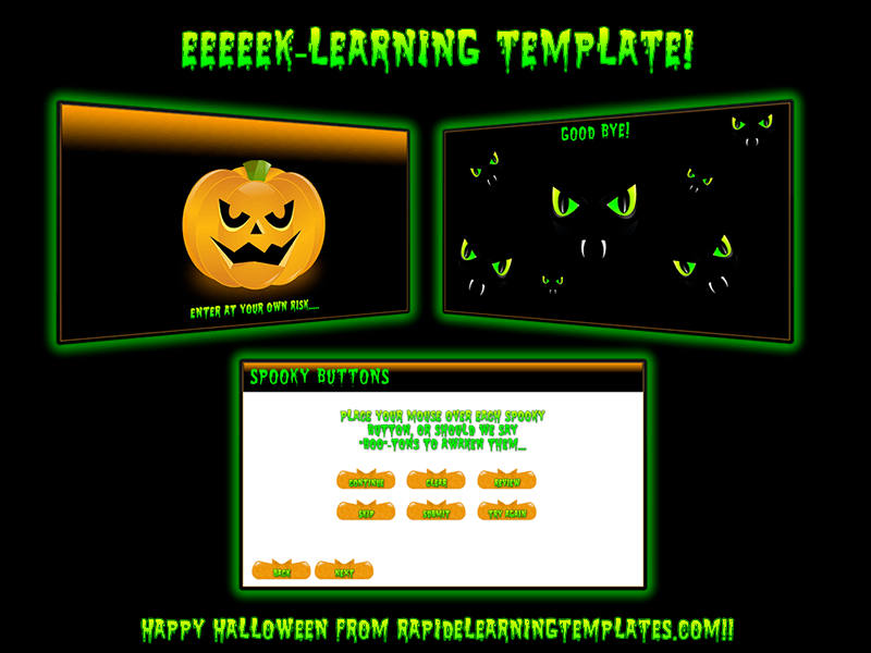 Free Articulate Storyline Halloween Template thumbnail