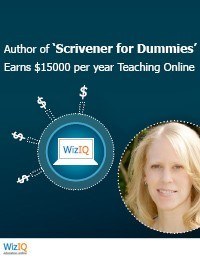 Author of 'Scrivener for Dummies' Earns $15000 per year Teaching Online thumbnail