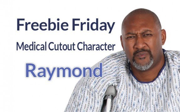 Freebie Friday: Medical Cutout Character Raymond - eLearning Brothers thumbnail