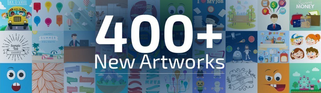 400+ New Artworks are available right now in eLearningchips stock thumbnail