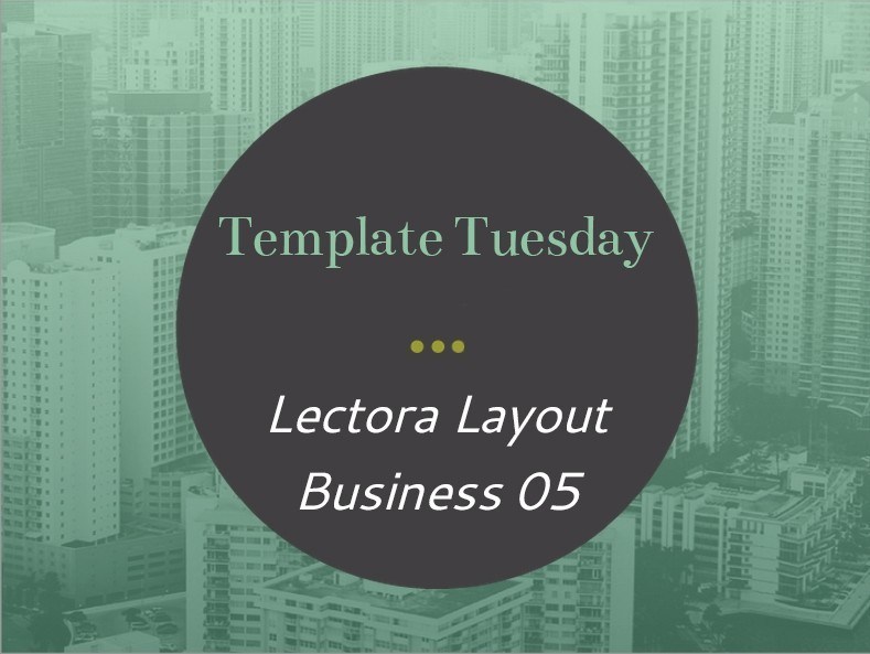 Template Tuesday: Lectora Business Layout - eLearning Brothers thumbnail