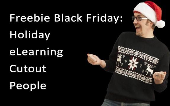 Freebie Black Friday: Holiday eLearning Cutout People » eLearning Brothers thumbnail