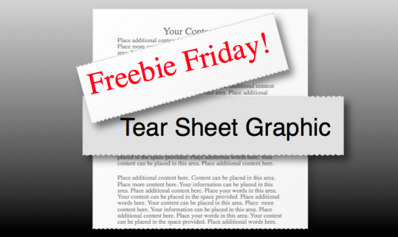 Freebie Friday: Free PowerPoint Tear Sheet Graphic thumbnail