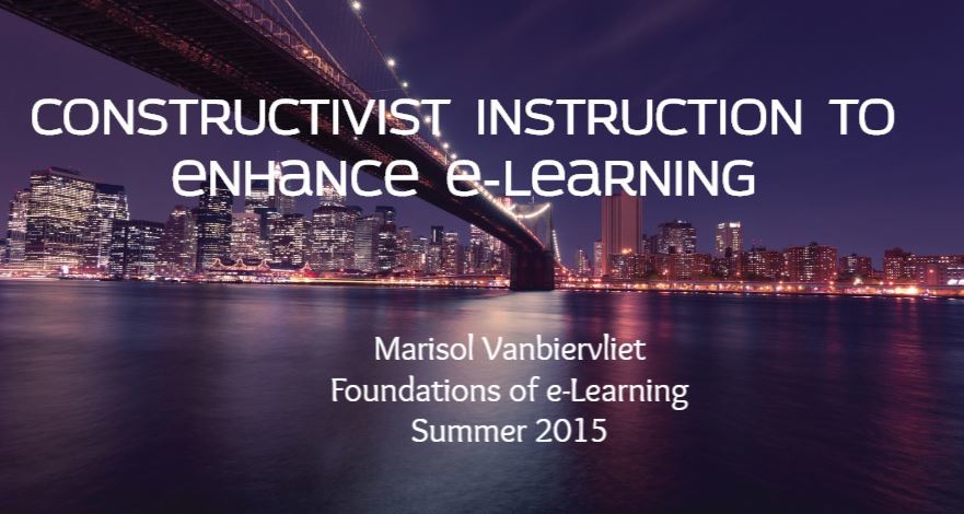 Constructivist instruction to enhance e-learning thumbnail
