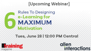 Free June Webinar: 6 Rules To Designing e-Learning For Maximum Motivation - eLearning Industry thumbnail