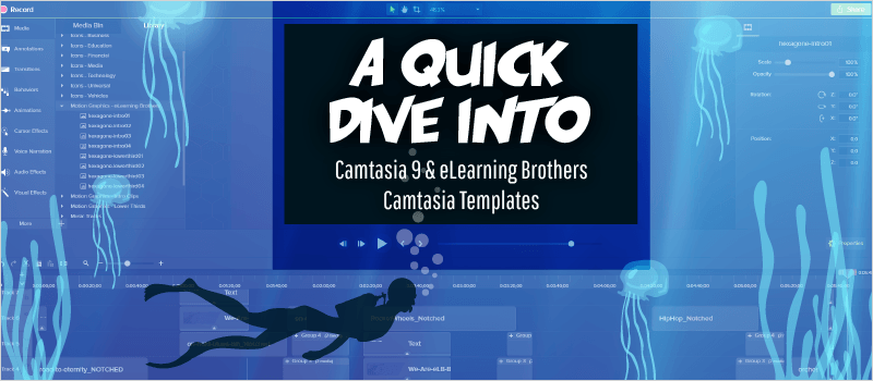 A Quick Dive Into Camtasia 9 and eLearning Brothers Camtasia Templates » eLearning Brothers thumbnail