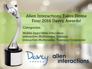 Allen Interactions Received Four Davey Awards - eLearning Industry thumbnail