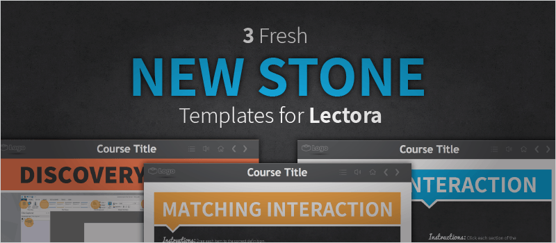3 Fresh 'New Stone' Templates for Lectora - eLearning Brothers thumbnail
