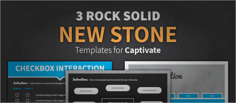 3 Rock Solid ‘New Stone’ Templates for Captivate | eLearning Brothers thumbnail